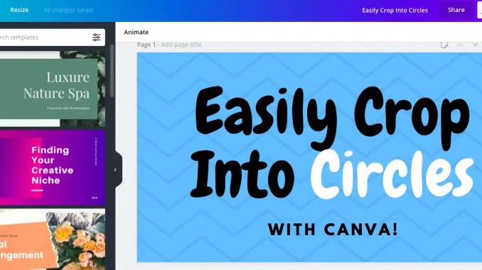 Crop a Circle in Canva | Tutorial on Putting Faces & Square Images Into  Circles