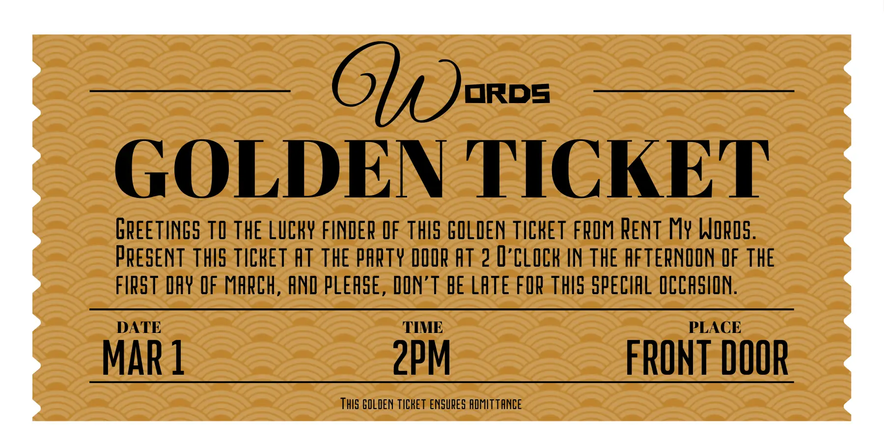 How to Make Your Own Golden Ticket with Canva